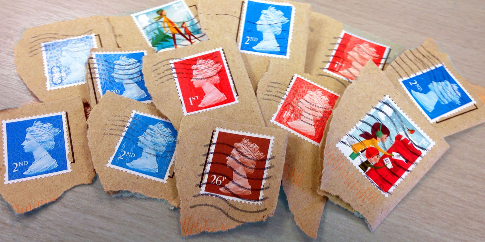 Photo of used stamps